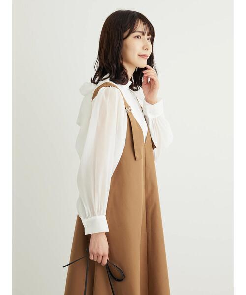 ELENCARE DUE(エレンカーレデュエ)の「・ELENCARE DUE バックリボンブラウス(シャツ/ブラウス・レディース・ブラック/ライトグレー/モカ/オフホワイト・FREE)」の19枚目の写真