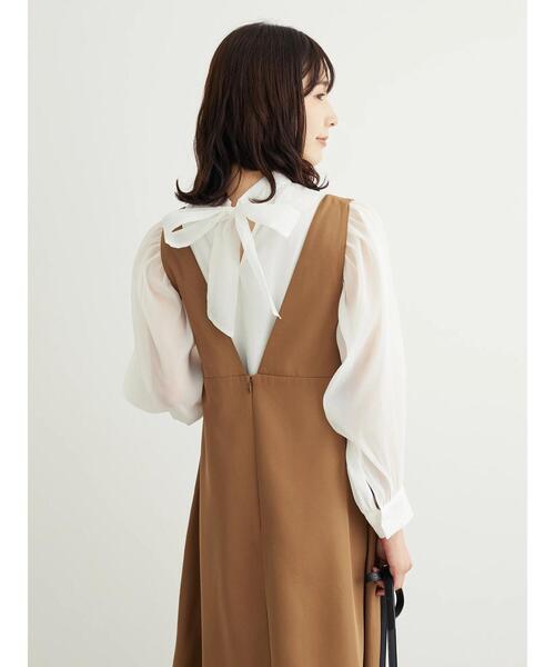 ELENCARE DUE(エレンカーレデュエ)の「・ELENCARE DUE バックリボンブラウス(シャツ/ブラウス・レディース・ブラック/ライトグレー/モカ/オフホワイト・FREE)」の20枚目の写真