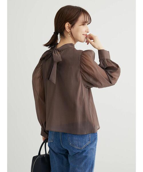 DEUXIEME CLASSE - エレンディーク バッグリボンブラウス セール】・ELENCARE DUE バックリボンブラウス（シャツ/ブラウス