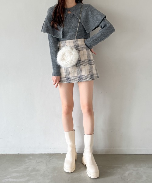 Heather（ヘザー）の「アソートチェックミニスカート 981425（スカート