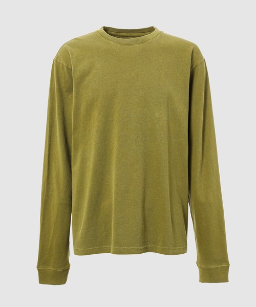 ECOCYCLE(エコサイクル)の「ELEVATED LS_PIGMENT(Tシャツ/カットソー・メンズ・その他7/ベージュ系その他2/イエロー系その他3/その他8/その他6/レッド系その他5/ブラウン系その他4/ブラック系その他2/オレンジ系その他4・XS/S/M/XL/XXL/L)」の1枚目の写真