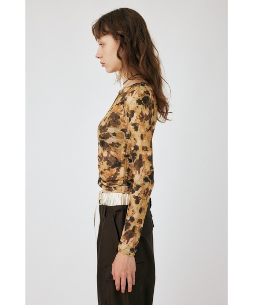 MOUSSY（マウジー）の「FLORAL SHEER ロングスリーブTシャツ（Tシャツ