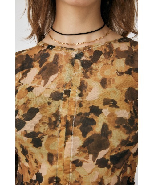 MOUSSY（マウジー）の「FLORAL SHEER ロングスリーブTシャツ（T