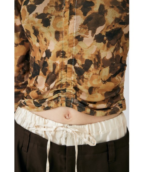 MOUSSY（マウジー）の「FLORAL SHEER ロングスリーブTシャツ（Tシャツ