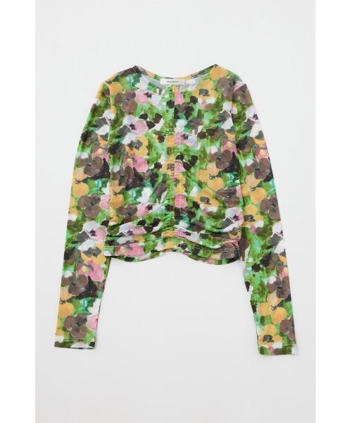 MOUSSY(マウジー)の「FLORAL SHEER ロングスリーブTシャツ(Tシャツ/カットソー・レディース・ブラウン/マルチ・FREE)」の6枚目の写真