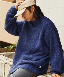 【retock's】ループヤーン ビッグシルエットモックネックニット