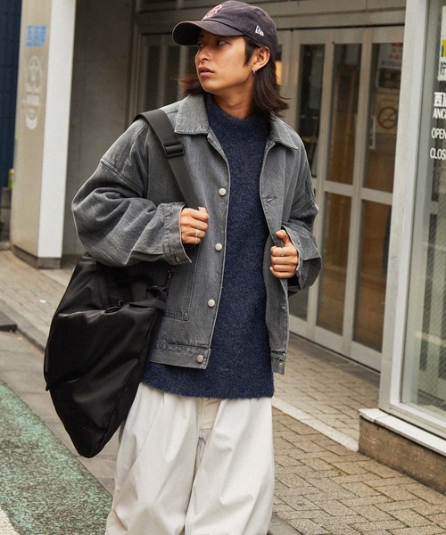 retock's】ループヤーン ビッグシルエットモックネックニット（ニット