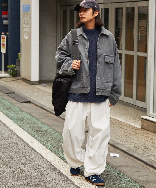 MONO-MART(モノマート)の「【retock's】ループヤーン ビッグシルエットモックネックニット(ニット/セーター・レディース・ブラック/アイボリー/グレイッシュベージュ/オリーブ/ワイン/ブルー/ブラウン/チャコール/ネイビー・M/L)」の18枚目の写真