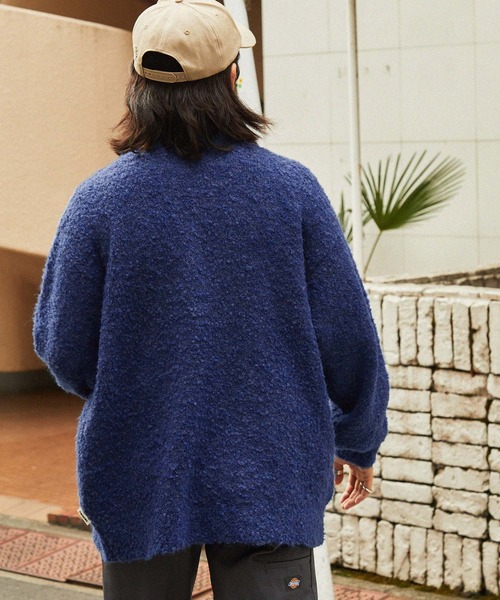 MONO-MART(モノマート)の「【retock's】ループヤーン ビッグシルエットモックネックニット(ニット/セーター・レディース・ブラック/アイボリー/グレイッシュベージュ/オリーブ/ワイン/ブルー/ブラウン/チャコール/ネイビー・M/L)」の21枚目の写真