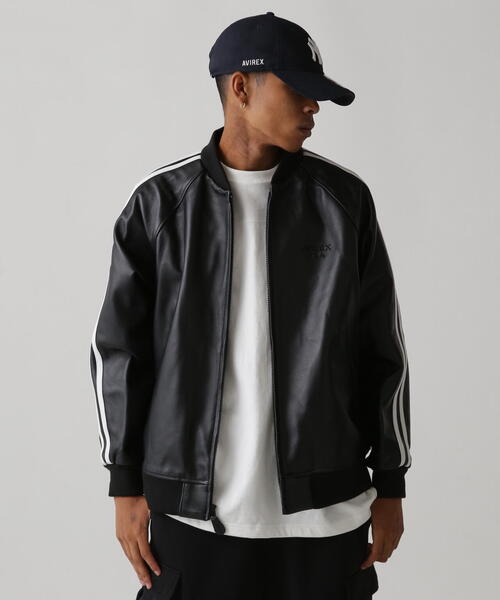 AVIREX アヴィレックス レザー スポーツジャケット ブラック XL AVIREX（アヴィレックス） アビレックス レザー ジャケット レザー