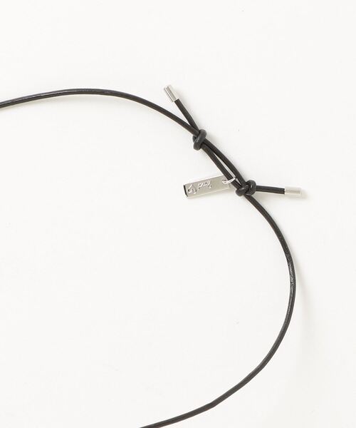 NOLLEY’S（ノーリーズ）の「ビッグリングトップレザーネックレス（シルバー）（ネックレス・レディース・シルバー・FREE）」の2枚目の写真