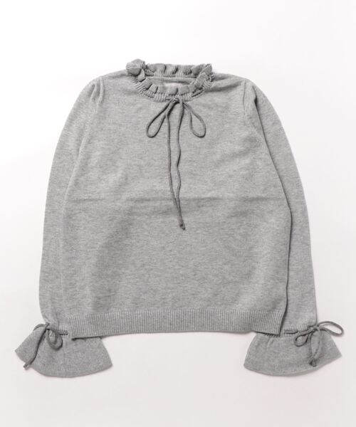 flower(フラワー)の「クラシックリボンニット(ニット/セーター・レディース・アイボリー/グレー・FREE)」の17枚目の写真