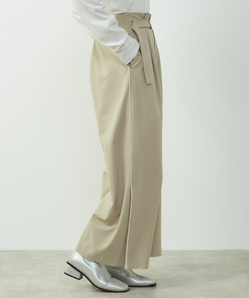 SOFFITTO(ソフィット)の「2WAYストレッチサイドラインセミワイドパンツ(その他パンツ・レディース・ベージュ/ブラック/トップグレー・M/S)」の22枚目の写真