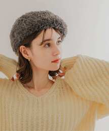 SMELLY | ファーニットベレー(ハンチング/ベレー帽)