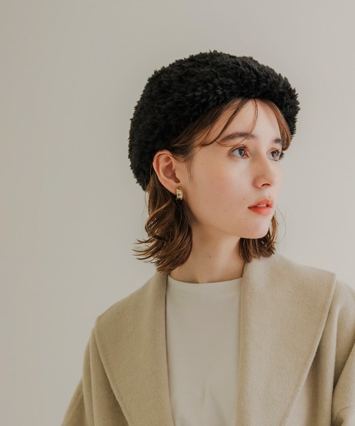 SMELLY（スメリー）の「ファーニットベレー（ハンチング/ベレー帽・レディース・ブラック/グレー・-）」の15枚目の写真