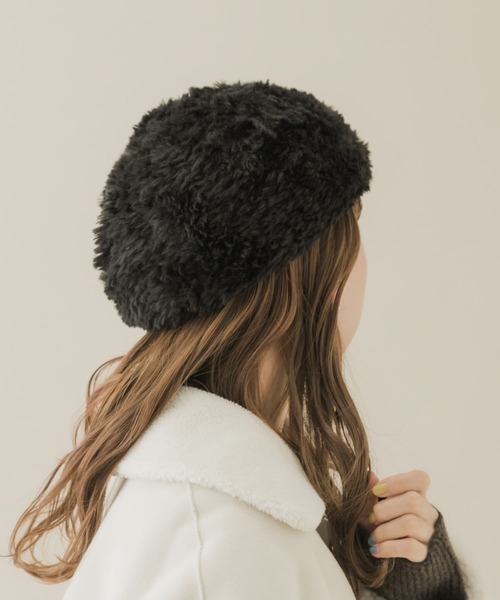 SMELLY（スメリー）の「ファーニットベレー（ハンチング/ベレー帽・レディース・ブラック/グレー・-）」の21枚目の写真