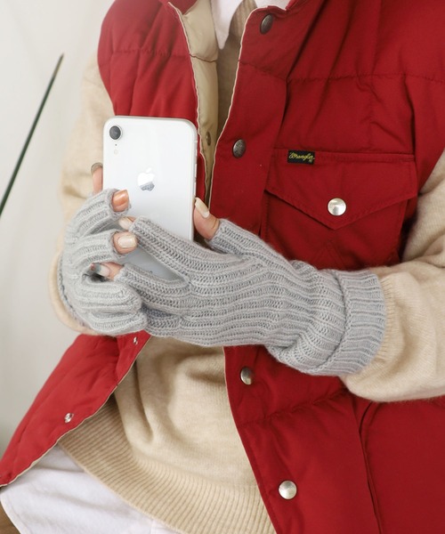 WILLIAM BRUNTON(ウィリアムブラントン)の「WILLIAM BRUNTON/ウィリアム ブラントン 2PLY New Rib Gloves Texting 手袋(手袋・レディース・ブラック/ライトグレー/ロイヤルブルー/ブラウン/クリーム・FREE)」の10枚目の写真