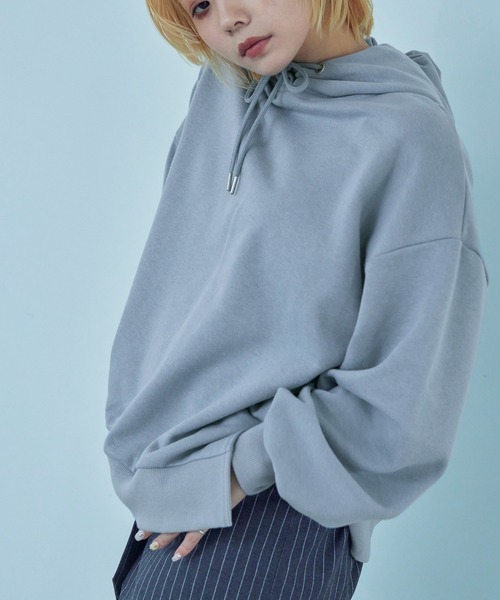 Fashion Letter(ファッションレター)の「裏毛フーディーパーカー(パーカー・レディース・ブラック/ベージュ/ブルー/アイボリー/ピンクベージュ・M)」の21枚目の写真