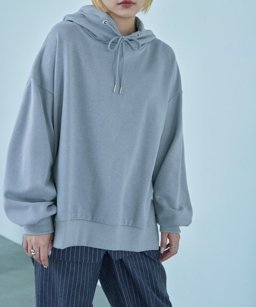 Fashion Letter(ファッションレター)の「裏毛フーディーパーカー(パーカー・レディース・ブラック/ベージュ/ブルー/アイボリー/ピンクベージュ・M)」の15枚目の写真