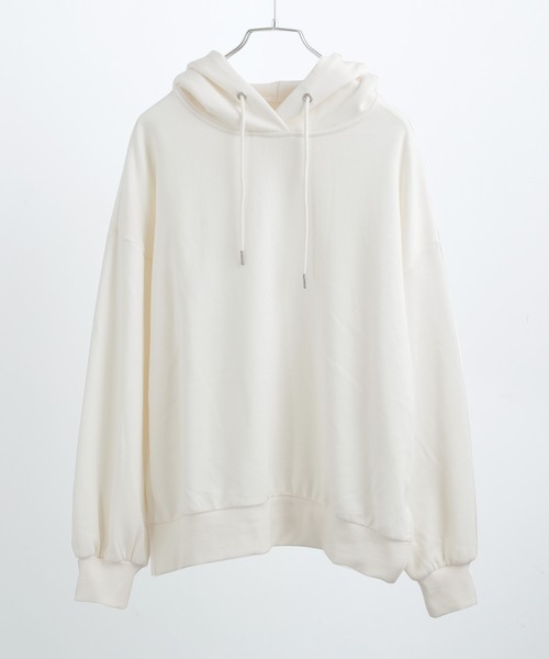 Fashion Letter(ファッションレター)の「裏毛フーディーパーカー(パーカー・レディース・ブラック/ベージュ/ブルー/アイボリー/ピンクベージュ・M)」の10枚目の写真
