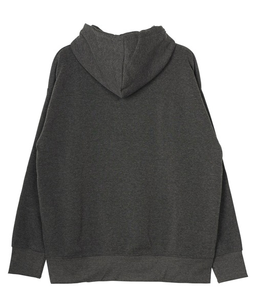 jiggys shop(ジギーズショップ)の「綿タッチ裏起毛フーディー ハーフZIPパーカー(パーカー・メンズ・ブラック/グレー系その他/杢グレー/グレー/パープル・MEDIUM/LARGE/X-LARGE)」の7枚目の写真