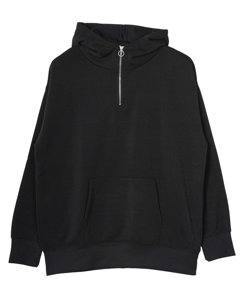 jiggys shop(ジギーズショップ)の「綿タッチ裏起毛フーディー ハーフZIPパーカー(パーカー・メンズ・ブラック/グレー系その他/杢グレー/グレー/パープル・MEDIUM/LARGE/X-LARGE)」の12枚目の写真