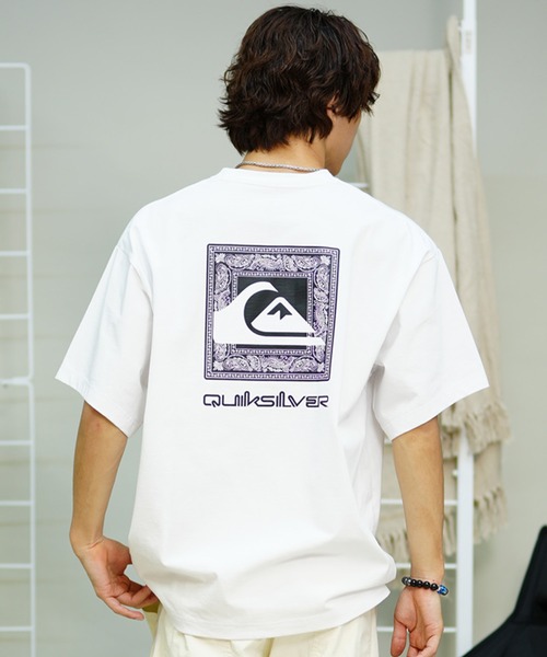 Quiksilver（クイックシルバー）の「【ムラサキスポーツ限定】QUIKSILVER/クイックシルバー Tシャツ 半袖 ルーズフィット  QST241624M（Tシャツ/カットソー・メンズ・ブラック系/ホワイト系/ホワイト系2/ホワイト系3/ブラック系2・M/L/XL）」の2枚目の写真