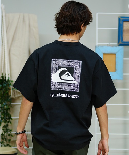 Quiksilver（クイックシルバー）の「【ムラサキスポーツ限定】QUIKSILVER/クイックシルバー Tシャツ 半袖 ルーズフィット  QST241624M（Tシャツ/カットソー・メンズ・ブラック系/ホワイト系/ホワイト系2/ホワイト系3/ブラック系2・M/L/XL）」の4枚目の写真