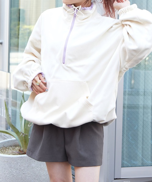 w closet（ダブルクローゼット）の「ツイルタックショートパンツ（その他パンツ・レディース・グレー/ブラウン/グレイッシュベージュ/ブラック・FREE）」の17枚目の写真