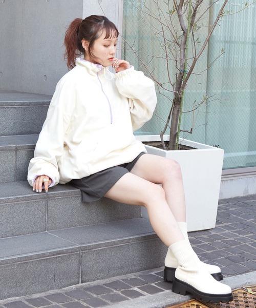 w closet（ダブルクローゼット）の「ツイルタックショートパンツ（その他パンツ・レディース・グレー/ブラウン/グレイッシュベージュ/ブラック・FREE）」の19枚目の写真