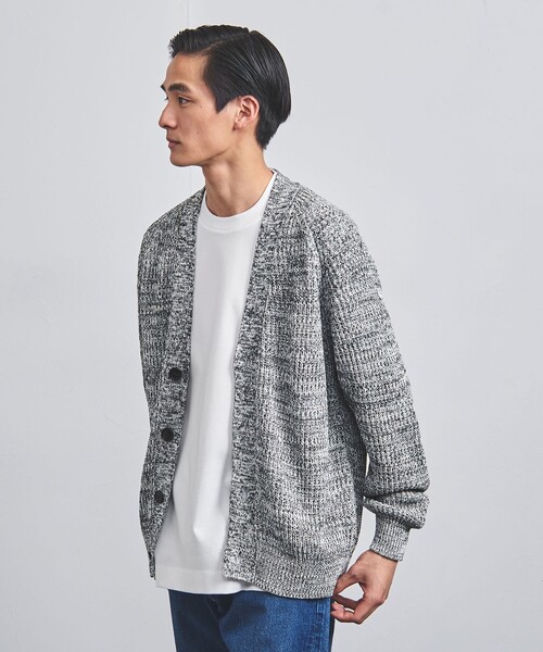 UNITED ARROWS（ユナイテッドアローズ）の「YAMAGATA ペーパー アゼ カーディガン（カーディガン/ボレロ・メンズ・グレー/オリーブ/ナチュラル・XL/S/M/L）」の4枚目の写真