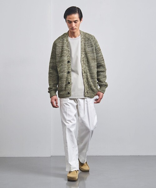 UNITED ARROWS（ユナイテッドアローズ）の「YAMAGATA ペーパー アゼ カーディガン（カーディガン/ボレロ・メンズ・グレー/オリーブ/ナチュラル・XL/S/M/L）」の9枚目の写真