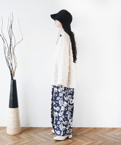 Aphlotus(アプロタス)の「ボートネック シアープルオーバー フリンジ(Tシャツ/カットソー・メンズ・アイボリー/ブラック・LARGE/MEDIUM/SMALL)」の14枚目の写真