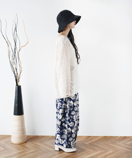 Aphlotus(アプロタス)の「ボートネック シアープルオーバー フリンジ(Tシャツ/カットソー・メンズ・アイボリー/ブラック・LARGE/MEDIUM/SMALL)」の15枚目の写真