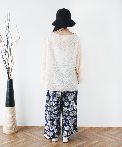 Aphlotus(アプロタス)の「ボートネック シアープルオーバー フリンジ(Tシャツ/カットソー・メンズ・アイボリー/ブラック・LARGE/MEDIUM/SMALL)」の16枚目の写真