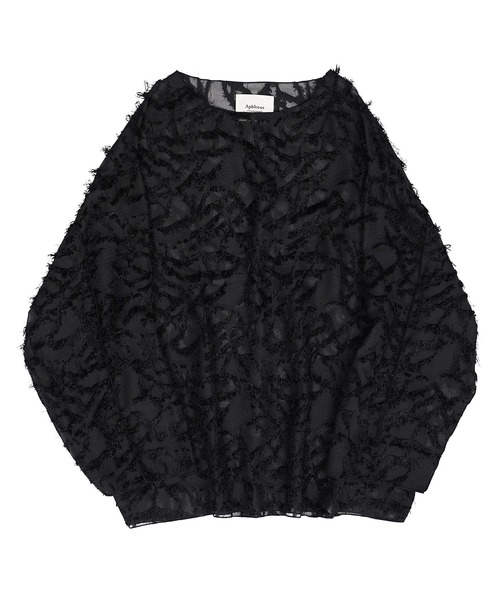 Aphlotus(アプロタス)の「ボートネック シアープルオーバー フリンジ(Tシャツ/カットソー・メンズ・アイボリー/ブラック・LARGE/MEDIUM/SMALL)」の17枚目の写真