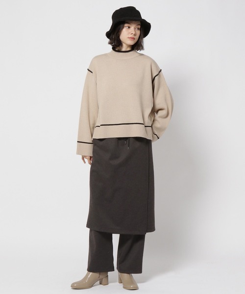 niko and...（ニコアンド）の「2SETスカート×パンツ（その他パンツ・レディース・ベージュ/チャコール/ブラウン・MEDIUM/LARGE）」の15枚目の写真