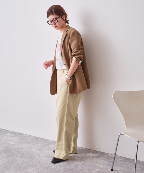 Spick & Span(スピックアンドスパン)の「Higuchi×S チノワイドパンツ(チノパンツ・レディース・ベージュ/ピンク系その他・34/40/38/36)」の6枚目の写真