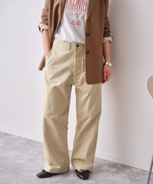 Spick & Span(スピックアンドスパン)の「Higuchi×S チノワイドパンツ(チノパンツ・レディース・ベージュ/ピンク系その他・34/40/38/36)」の8枚目の写真