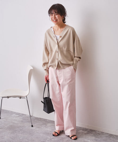 Spick & Span(スピックアンドスパン)の「Higuchi×S チノワイドパンツ(チノパンツ・レディース・ベージュ/ピンク系その他・34/40/38/36)」の13枚目の写真