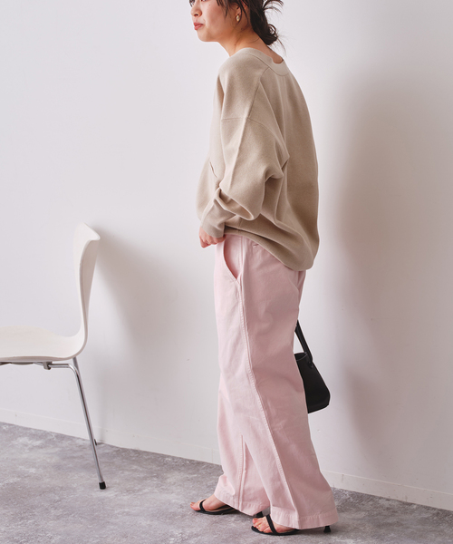 Spick & Span(スピックアンドスパン)の「Higuchi×S チノワイドパンツ(チノパンツ・レディース・ベージュ/ピンク系その他・34/40/38/36)」の16枚目の写真