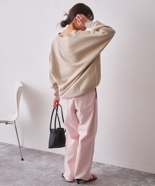 Spick & Span(スピックアンドスパン)の「Higuchi×S チノワイドパンツ(チノパンツ・レディース・ベージュ/ピンク系その他・34/40/38/36)」の17枚目の写真