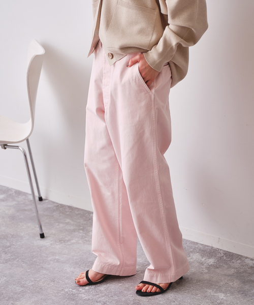 Spick & Span(スピックアンドスパン)の「Higuchi×S チノワイドパンツ(チノパンツ・レディース・ベージュ/ピンク系その他・34/40/38/36)」の18枚目の写真