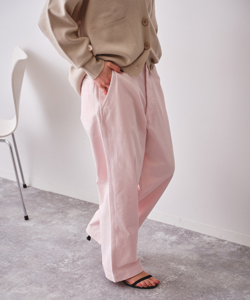 Spick & Span(スピックアンドスパン)の「Higuchi×S チノワイドパンツ(チノパンツ・レディース・ベージュ/ピンク系その他・34/40/38/36)」の19枚目の写真
