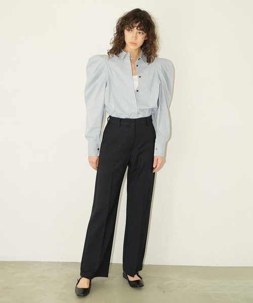 CLANE(クラネ)の「LOW WAIST STRAIGHT PANTS(その他パンツ・レディース・ベージュ/ネイビー・2/1/0)」の8枚目の写真
