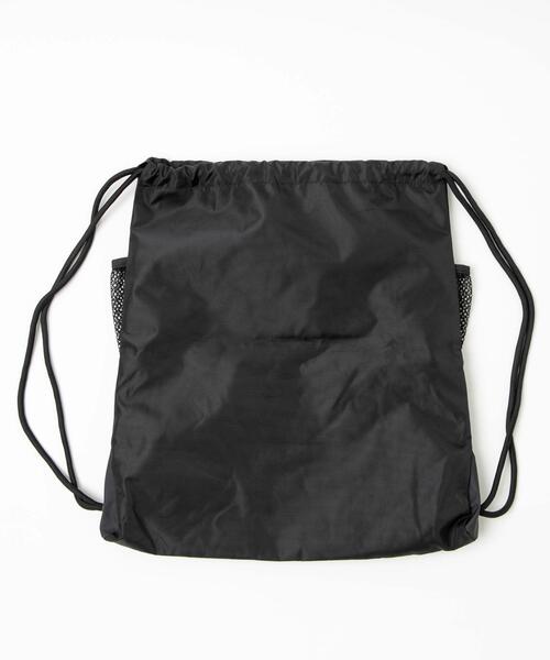 WEGO（ウィゴー）の「WEGO/メッシュ巾着付きナップサック（バックパック/リュック・レディース・ブラック/グレー・FREE）」の14枚目の写真