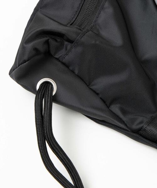 WEGO（ウィゴー）の「WEGO/メッシュ巾着付きナップサック（バックパック/リュック・レディース・ブラック/グレー・FREE）」の15枚目の写真