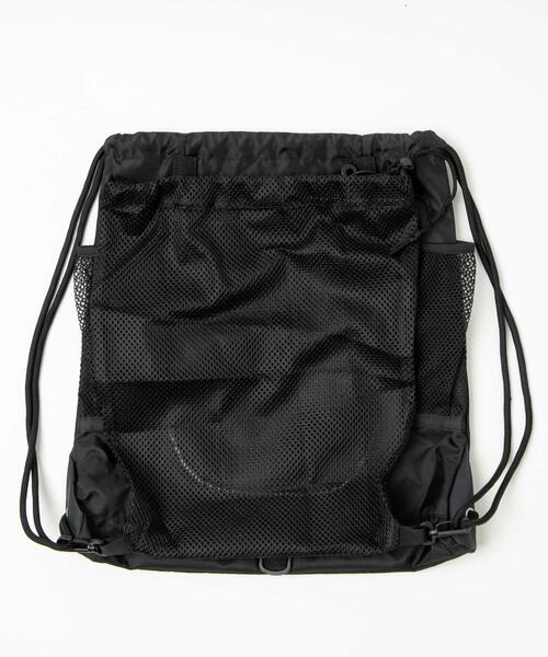 WEGO（ウィゴー）の「WEGO/メッシュ巾着付きナップサック（バックパック/リュック・レディース・ブラック/グレー・FREE）」の16枚目の写真