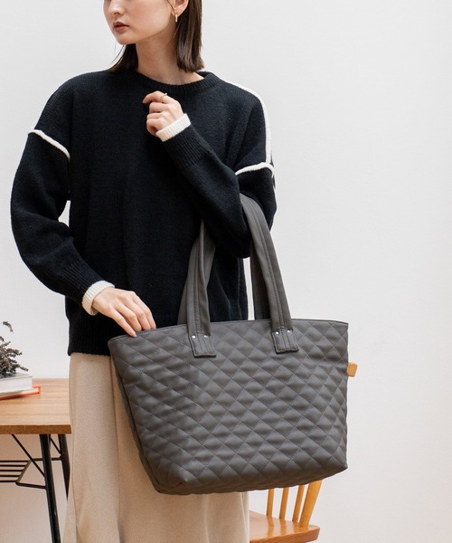 【セール】キルティングビッグトートバッグ（ショルダーバッグ）｜VitaFelice（ヴィータフェリーチェ）