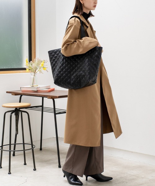 【セール】キルティングビッグトートバッグ（ショルダーバッグ）｜VitaFelice（ヴィータフェリーチェ）